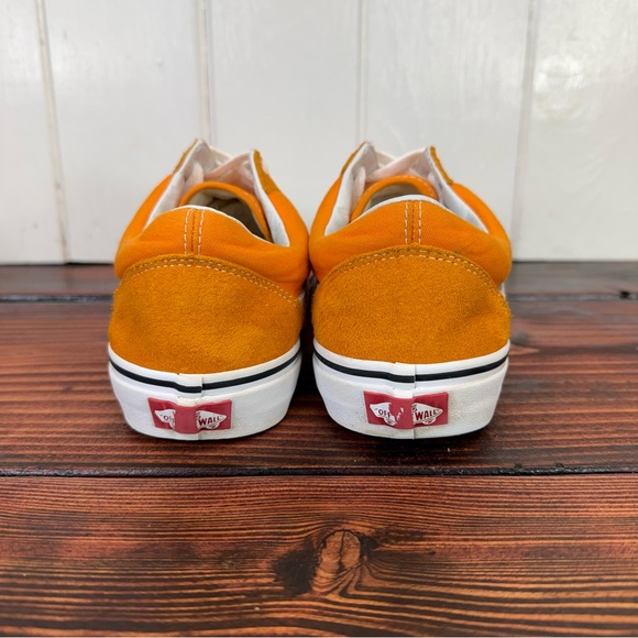 Vans Old Skool Orange Canvas & Suede Sneakers Men’s 10 - Picture 7 of 9